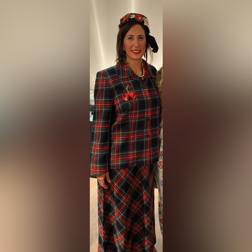 Vintage Pendleton Plaid Skirt Suit
